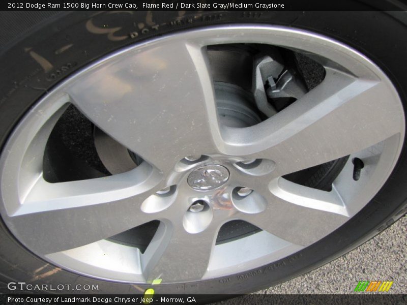Flame Red / Dark Slate Gray/Medium Graystone 2012 Dodge Ram 1500 Big Horn Crew Cab