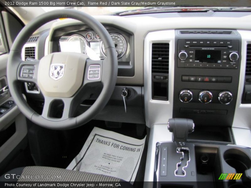 Flame Red / Dark Slate Gray/Medium Graystone 2012 Dodge Ram 1500 Big Horn Crew Cab