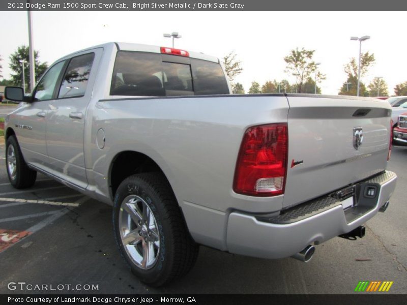 Bright Silver Metallic / Dark Slate Gray 2012 Dodge Ram 1500 Sport Crew Cab