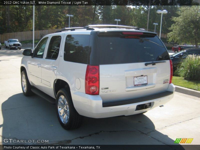 White Diamond Tricoat / Light Tan 2012 GMC Yukon SLT