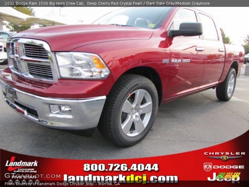 Deep Cherry Red Crystal Pearl / Dark Slate Gray/Medium Graystone 2012 Dodge Ram 1500 Big Horn Crew Cab