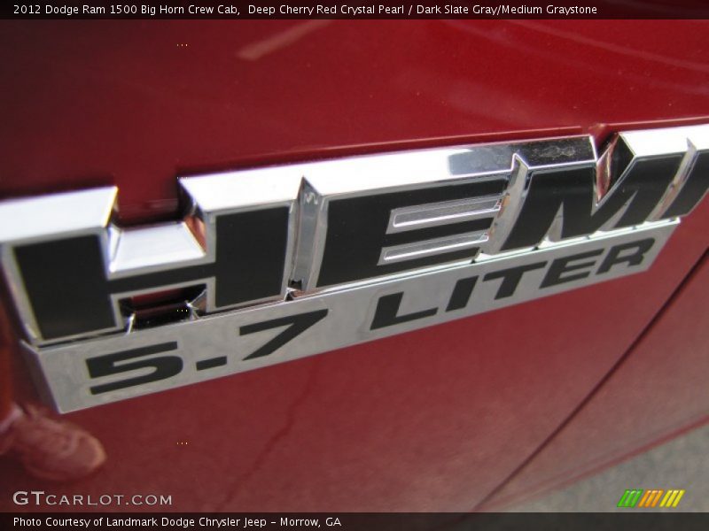 Deep Cherry Red Crystal Pearl / Dark Slate Gray/Medium Graystone 2012 Dodge Ram 1500 Big Horn Crew Cab
