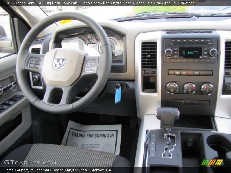 Deep Cherry Red Crystal Pearl / Dark Slate Gray/Medium Graystone 2012 Dodge Ram 1500 Big Horn Crew Cab
