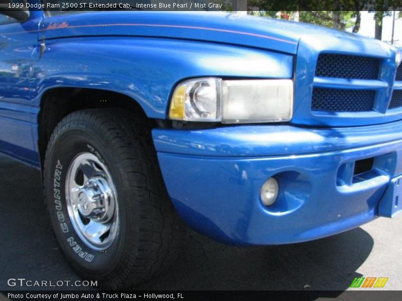 Intense Blue Pearl / Mist Gray 1999 Dodge Ram 2500 ST Extended Cab