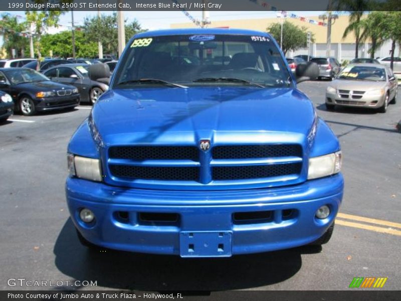 Intense Blue Pearl / Mist Gray 1999 Dodge Ram 2500 ST Extended Cab