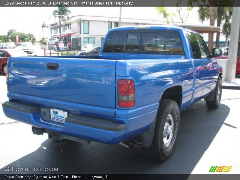 Intense Blue Pearl / Mist Gray 1999 Dodge Ram 2500 ST Extended Cab