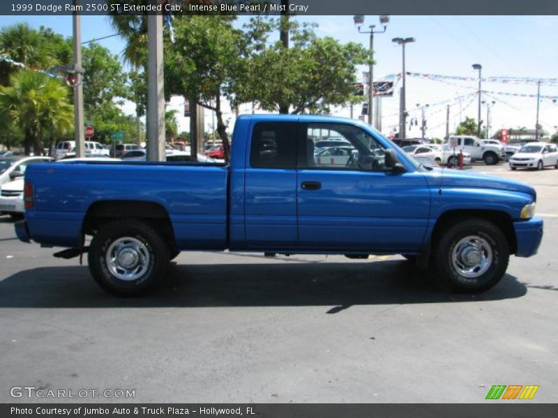 Intense Blue Pearl / Mist Gray 1999 Dodge Ram 2500 ST Extended Cab