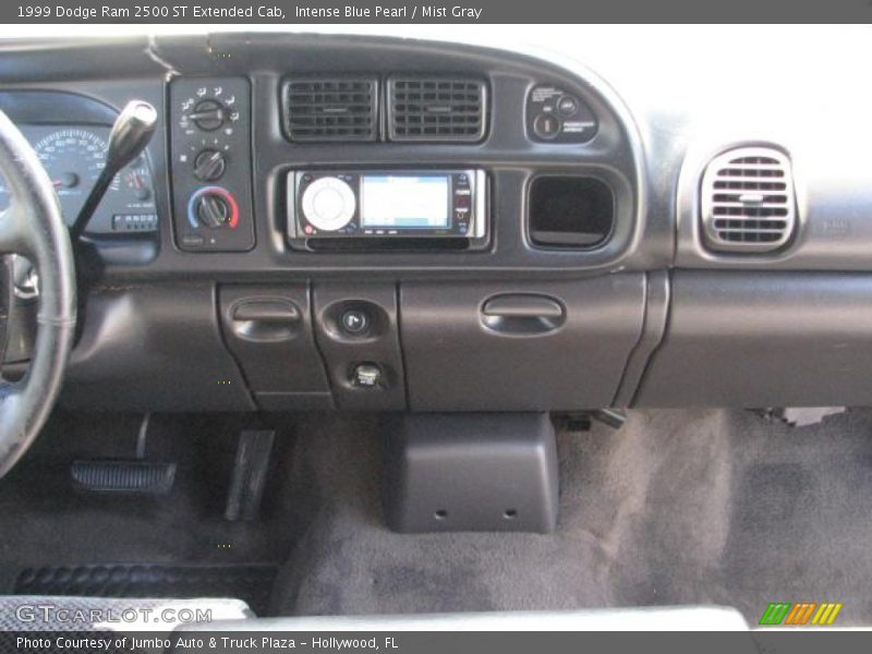 Intense Blue Pearl / Mist Gray 1999 Dodge Ram 2500 ST Extended Cab