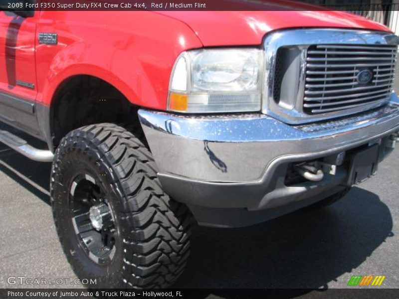 Red / Medium Flint 2003 Ford F350 Super Duty FX4 Crew Cab 4x4