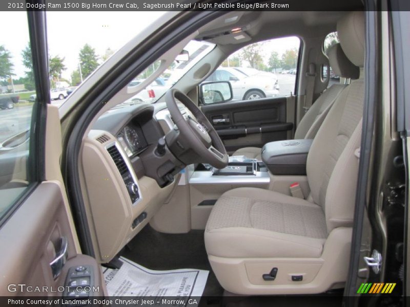  2012 Ram 1500 Big Horn Crew Cab Light Pebble Beige/Bark Brown Interior
