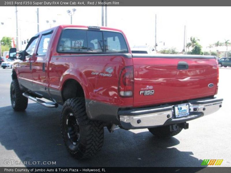 Red / Medium Flint 2003 Ford F350 Super Duty FX4 Crew Cab 4x4