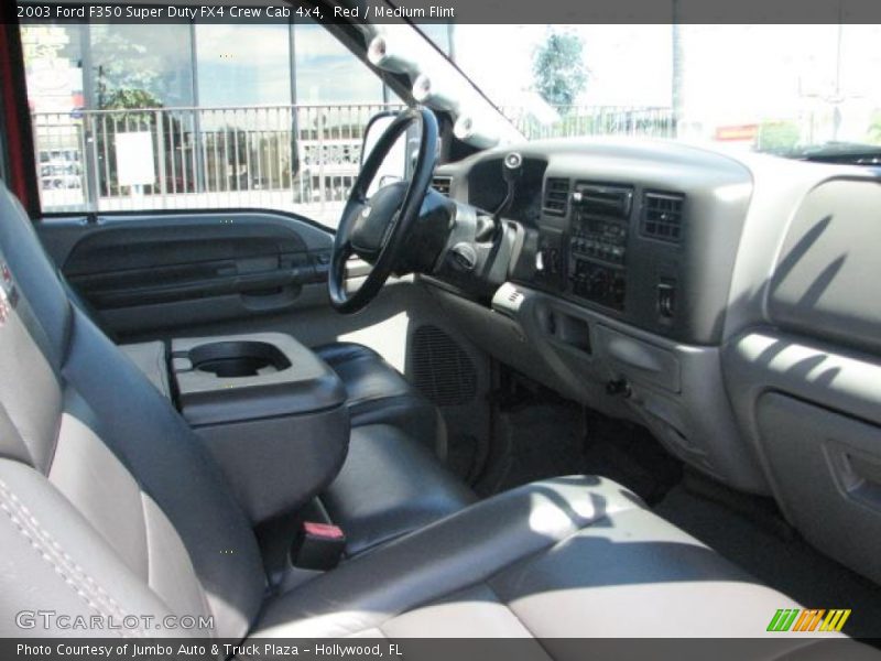 Red / Medium Flint 2003 Ford F350 Super Duty FX4 Crew Cab 4x4
