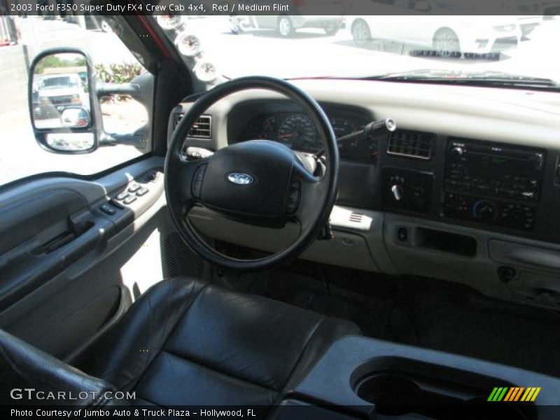 Red / Medium Flint 2003 Ford F350 Super Duty FX4 Crew Cab 4x4