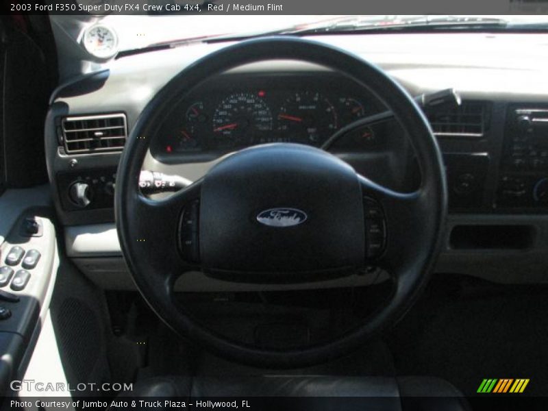 Red / Medium Flint 2003 Ford F350 Super Duty FX4 Crew Cab 4x4