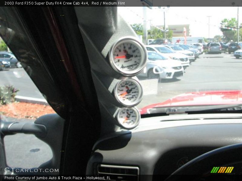 Red / Medium Flint 2003 Ford F350 Super Duty FX4 Crew Cab 4x4