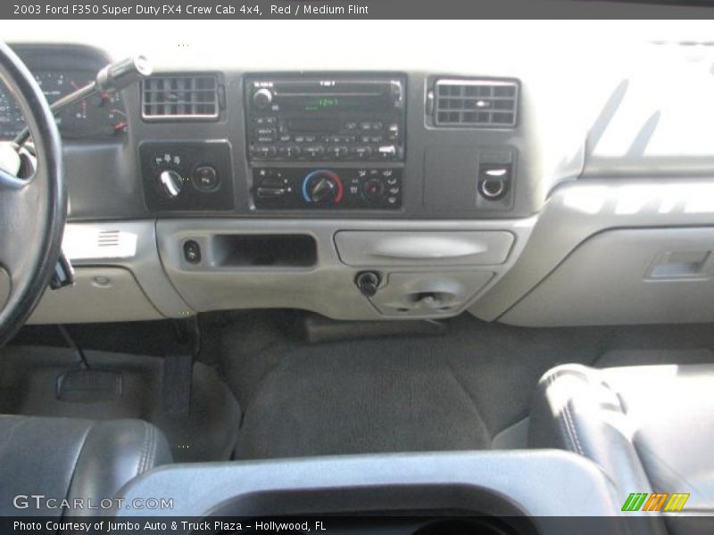 Red / Medium Flint 2003 Ford F350 Super Duty FX4 Crew Cab 4x4