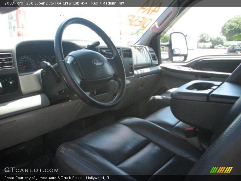Red / Medium Flint 2003 Ford F350 Super Duty FX4 Crew Cab 4x4