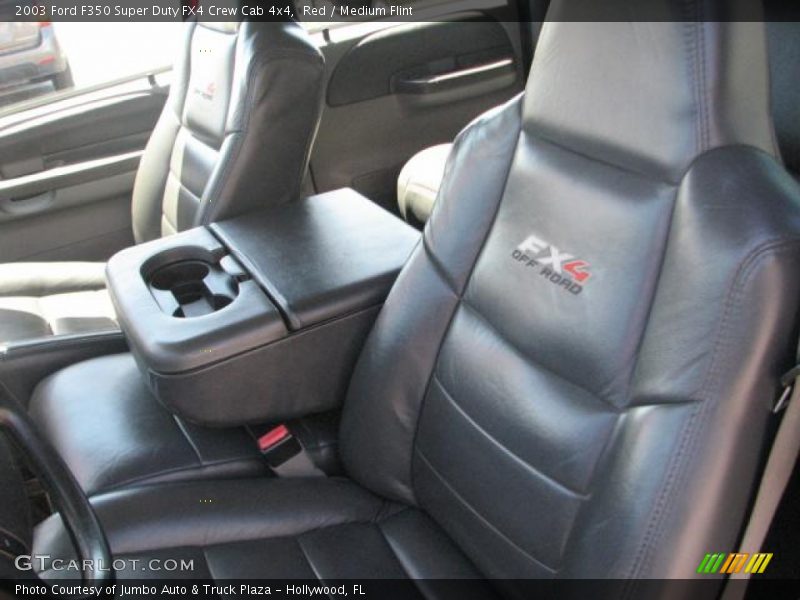 Red / Medium Flint 2003 Ford F350 Super Duty FX4 Crew Cab 4x4