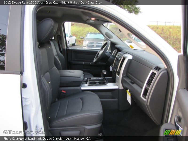 Bright White / Dark Slate Gray 2012 Dodge Ram 1500 Sport Crew Cab