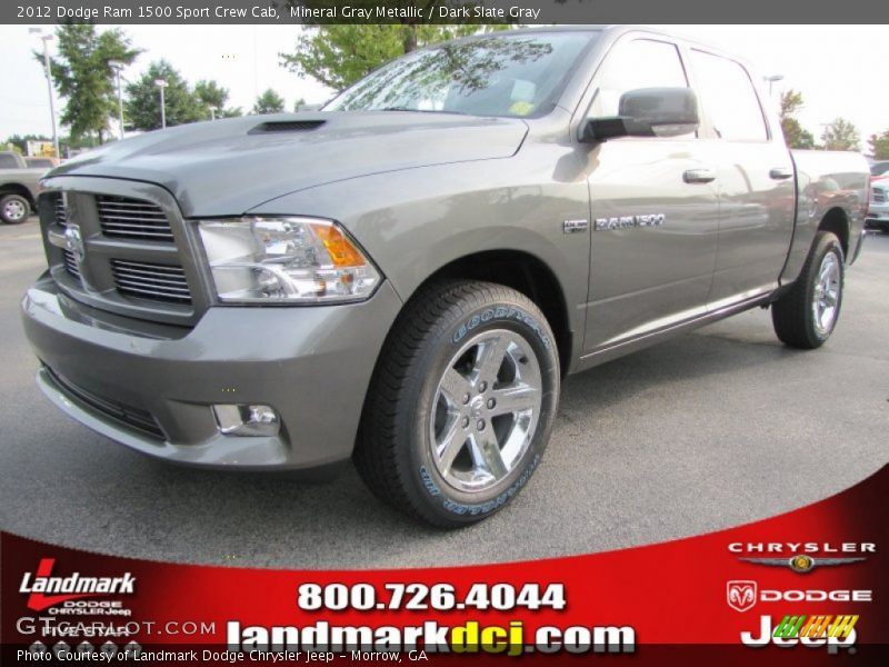 Mineral Gray Metallic / Dark Slate Gray 2012 Dodge Ram 1500 Sport Crew Cab