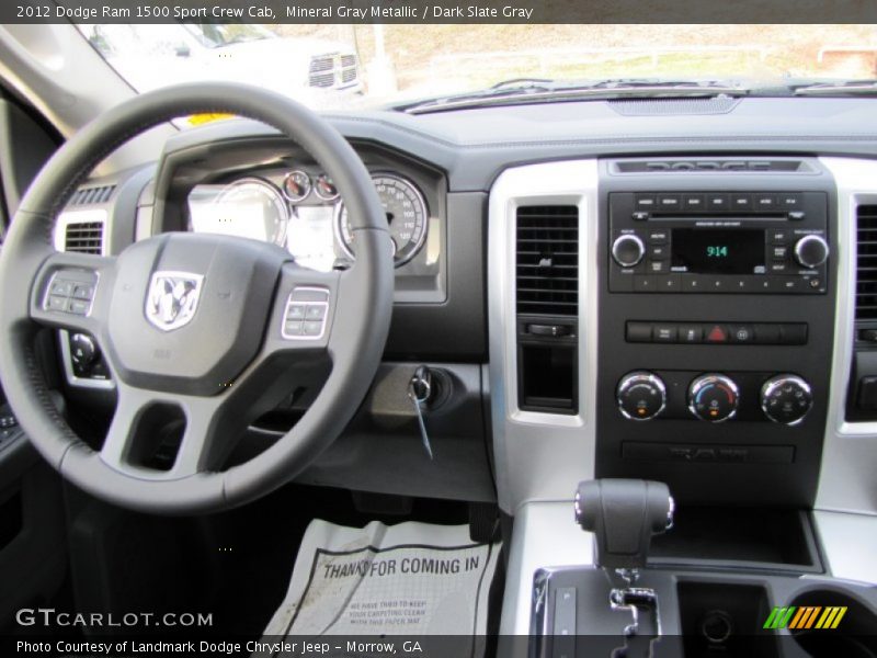 Mineral Gray Metallic / Dark Slate Gray 2012 Dodge Ram 1500 Sport Crew Cab