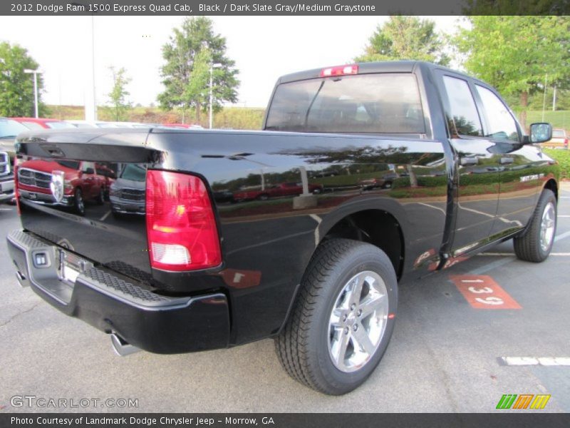 Black / Dark Slate Gray/Medium Graystone 2012 Dodge Ram 1500 Express Quad Cab