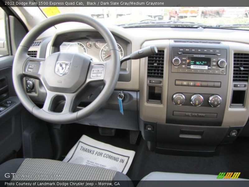Black / Dark Slate Gray/Medium Graystone 2012 Dodge Ram 1500 Express Quad Cab