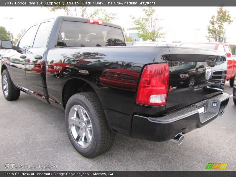 Black / Dark Slate Gray/Medium Graystone 2012 Dodge Ram 1500 Express Quad Cab