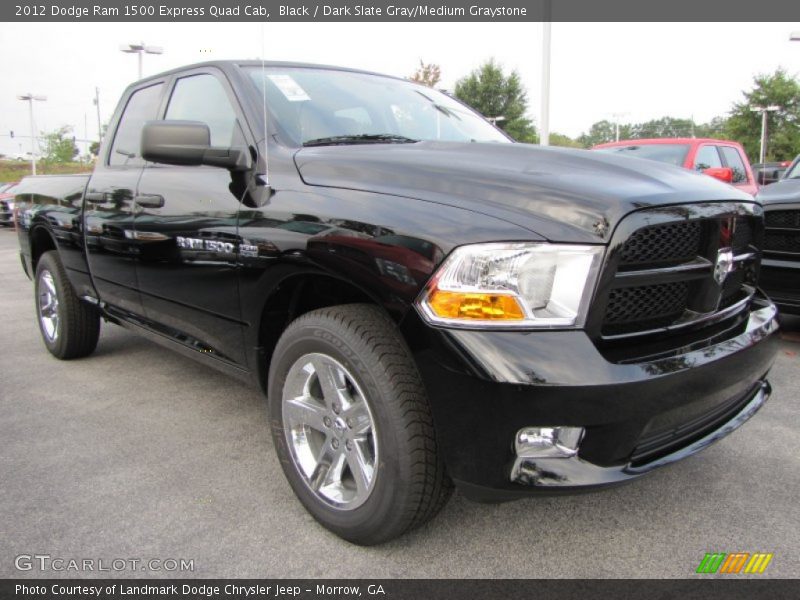 Black / Dark Slate Gray/Medium Graystone 2012 Dodge Ram 1500 Express Quad Cab