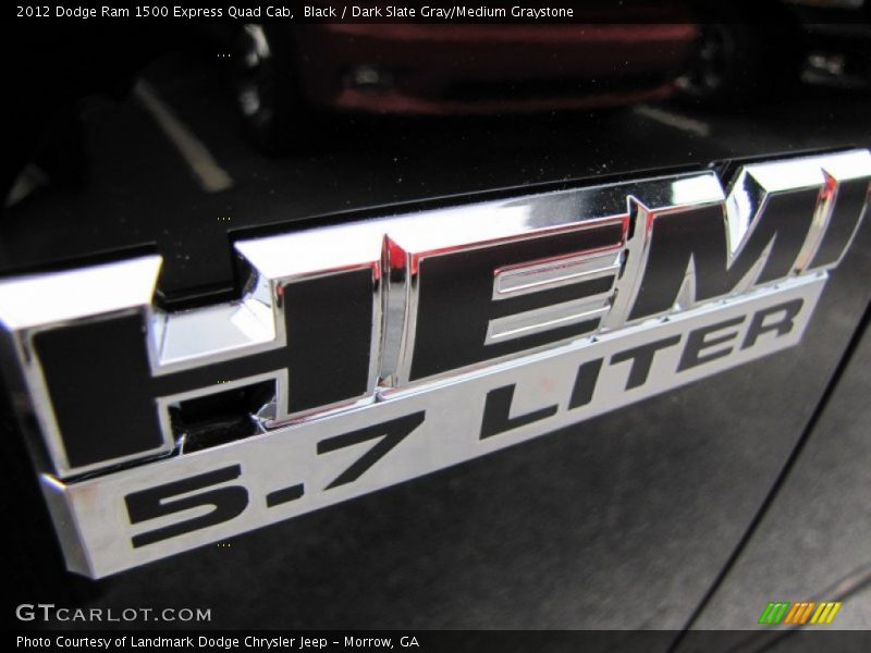 Black / Dark Slate Gray/Medium Graystone 2012 Dodge Ram 1500 Express Quad Cab