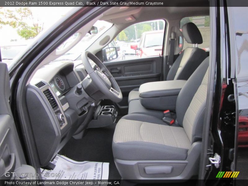 Black / Dark Slate Gray/Medium Graystone 2012 Dodge Ram 1500 Express Quad Cab