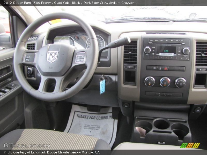 Black / Dark Slate Gray/Medium Graystone 2012 Dodge Ram 1500 Express Quad Cab
