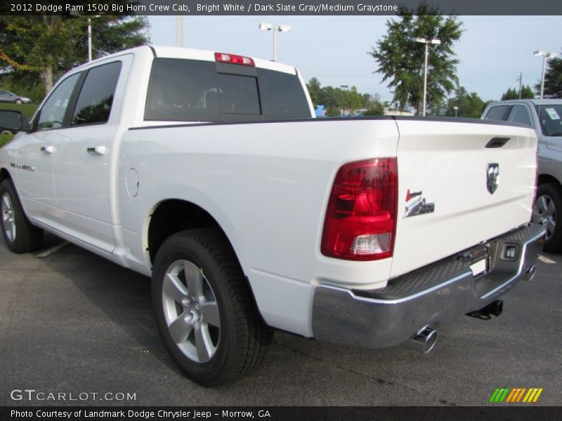 Bright White / Dark Slate Gray/Medium Graystone 2012 Dodge Ram 1500 Big Horn Crew Cab