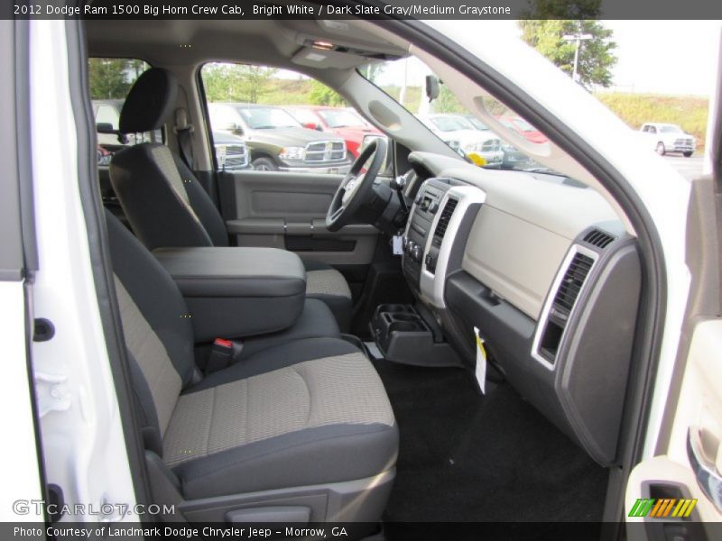 Bright White / Dark Slate Gray/Medium Graystone 2012 Dodge Ram 1500 Big Horn Crew Cab