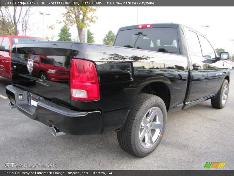 Black / Dark Slate Gray/Medium Graystone 2012 Dodge Ram 1500 Express Quad Cab