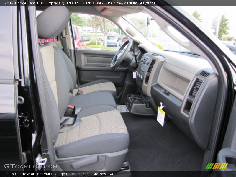 Black / Dark Slate Gray/Medium Graystone 2012 Dodge Ram 1500 Express Quad Cab