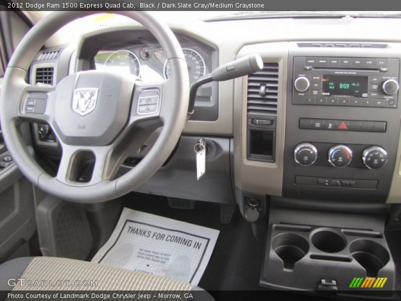 Black / Dark Slate Gray/Medium Graystone 2012 Dodge Ram 1500 Express Quad Cab