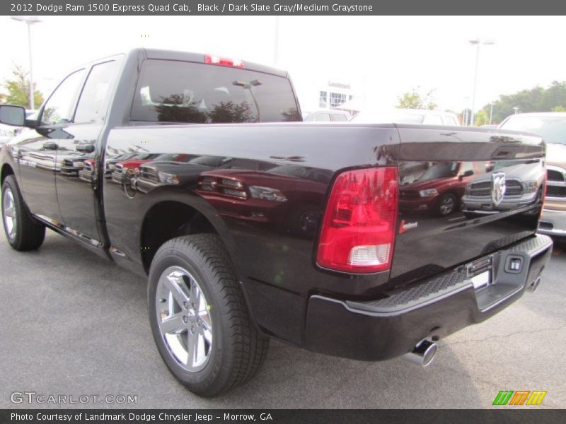 Black / Dark Slate Gray/Medium Graystone 2012 Dodge Ram 1500 Express Quad Cab