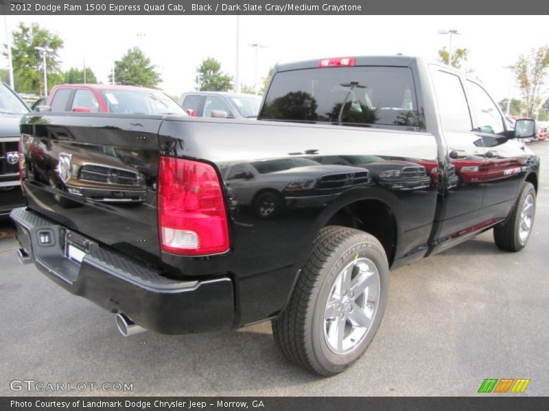 Black / Dark Slate Gray/Medium Graystone 2012 Dodge Ram 1500 Express Quad Cab