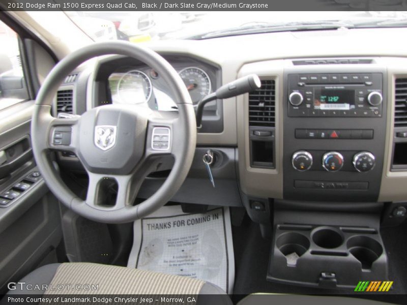 Black / Dark Slate Gray/Medium Graystone 2012 Dodge Ram 1500 Express Quad Cab