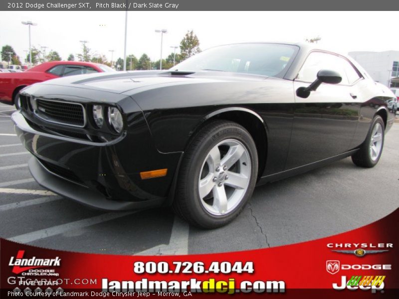 Pitch Black / Dark Slate Gray 2012 Dodge Challenger SXT
