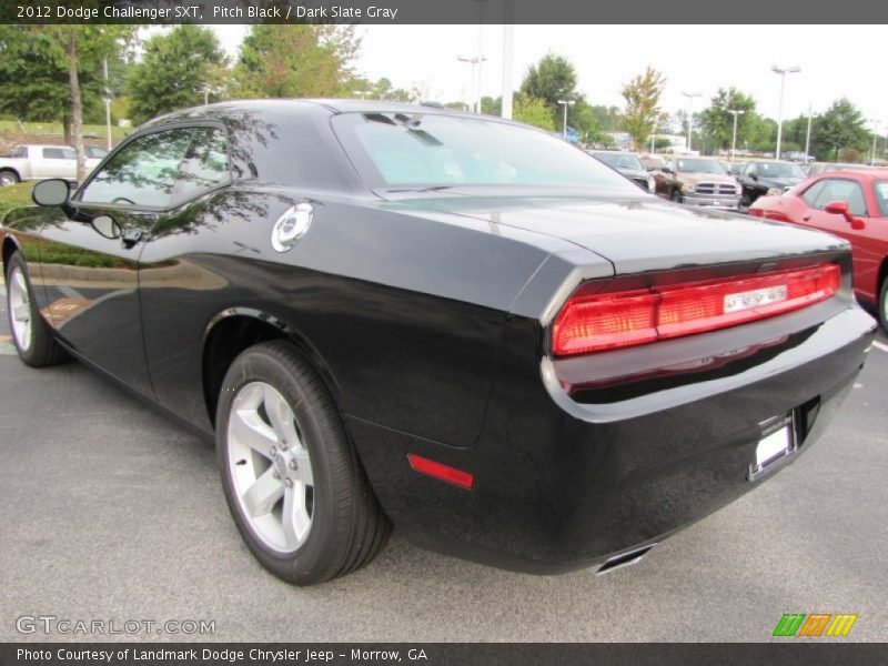 Pitch Black / Dark Slate Gray 2012 Dodge Challenger SXT