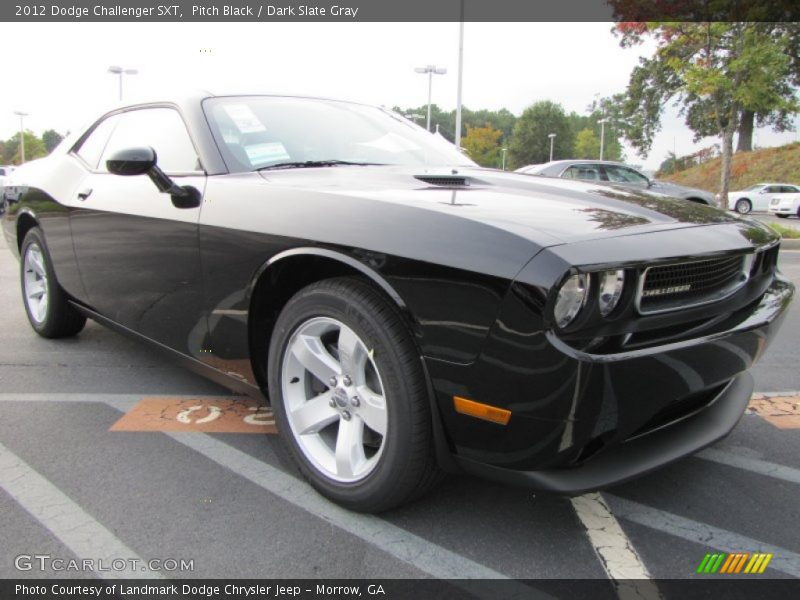Pitch Black / Dark Slate Gray 2012 Dodge Challenger SXT