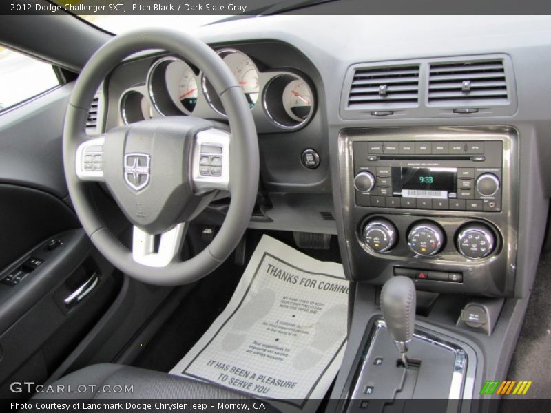 Pitch Black / Dark Slate Gray 2012 Dodge Challenger SXT