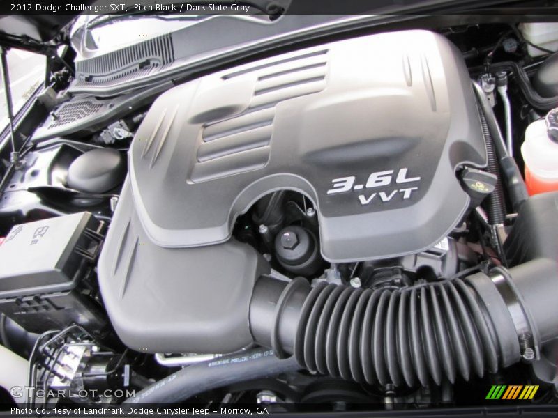 Pitch Black / Dark Slate Gray 2012 Dodge Challenger SXT