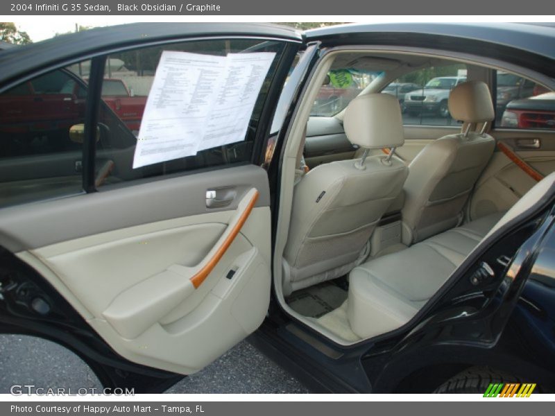 Black Obsidian / Graphite 2004 Infiniti G 35 Sedan