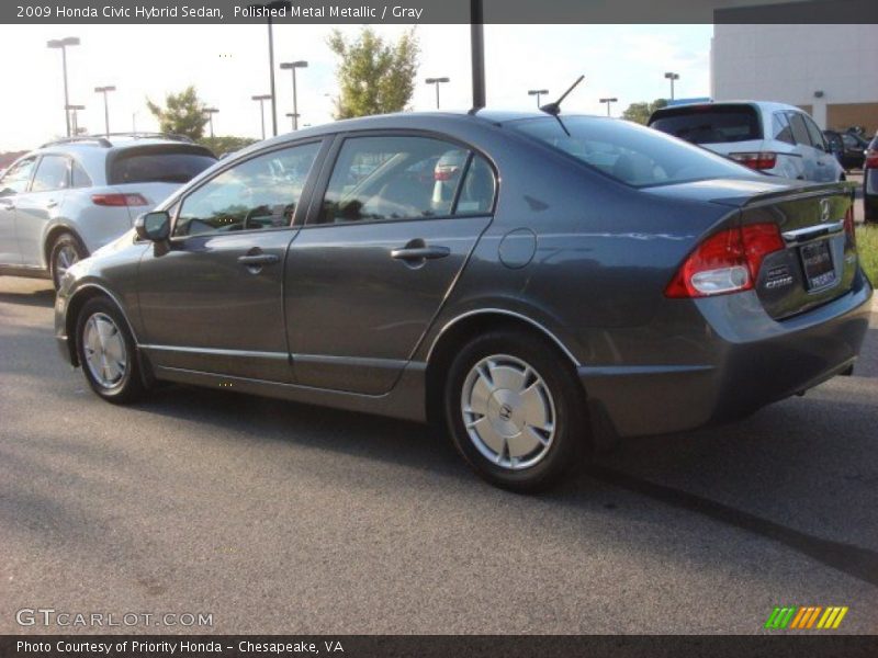 Polished Metal Metallic / Gray 2009 Honda Civic Hybrid Sedan