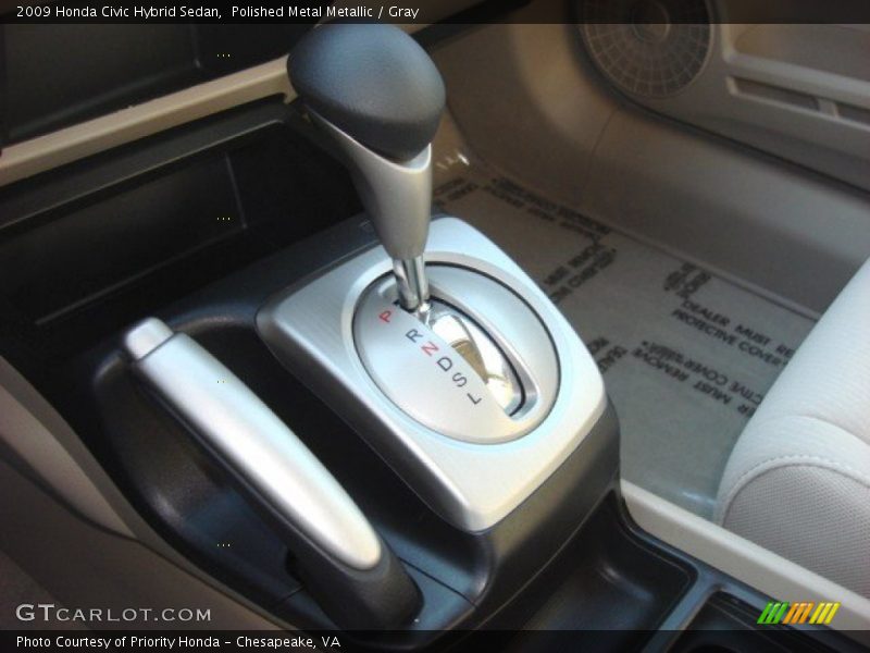 Polished Metal Metallic / Gray 2009 Honda Civic Hybrid Sedan