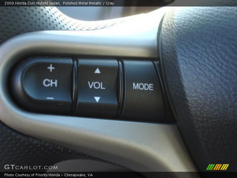Polished Metal Metallic / Gray 2009 Honda Civic Hybrid Sedan