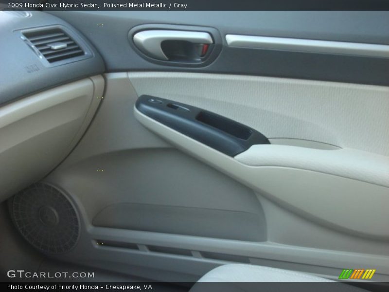 Polished Metal Metallic / Gray 2009 Honda Civic Hybrid Sedan